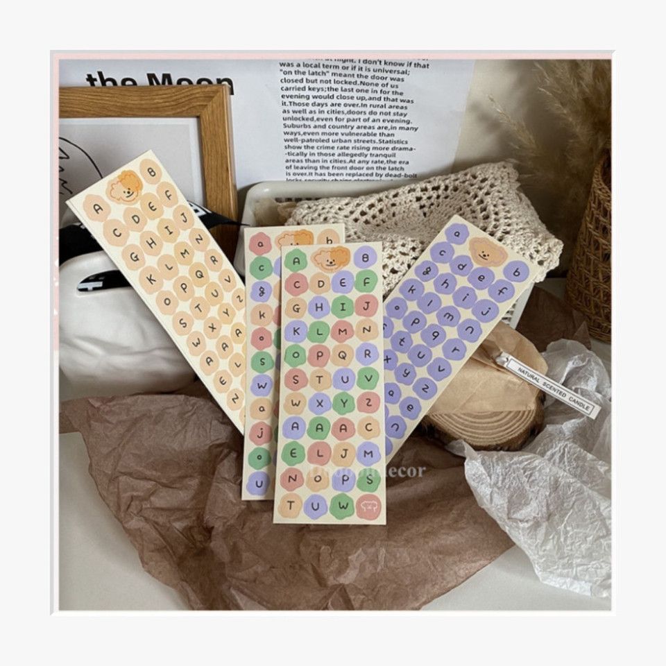  ```Sticker trang trí hộp 16 x 6 CM, giấy C bóng in chữ, bộ niêm phong PK1795``` 