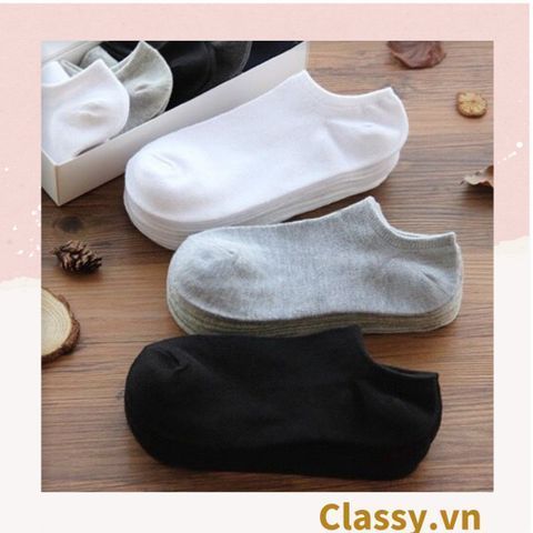  Combo 5 đôi Tất cotton, vớ cotton không cổ, phù hợp nhiều loại giày dép G1407 
