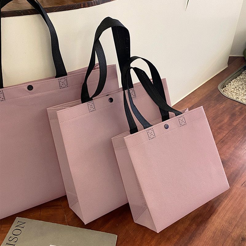  Túi Vải Không Dệt Màu Hồng Tím, Nâu - Túi Mua Sắm Thân Thiện Môi Trường Cho Shop Thời Trang, In Logo, Nhiều Kích Cỡ [GIAO HÀNG 2-10 NGÀY | SỈ TỪ 2 TRIỆU | CÓ THỂ IN LOGO] 