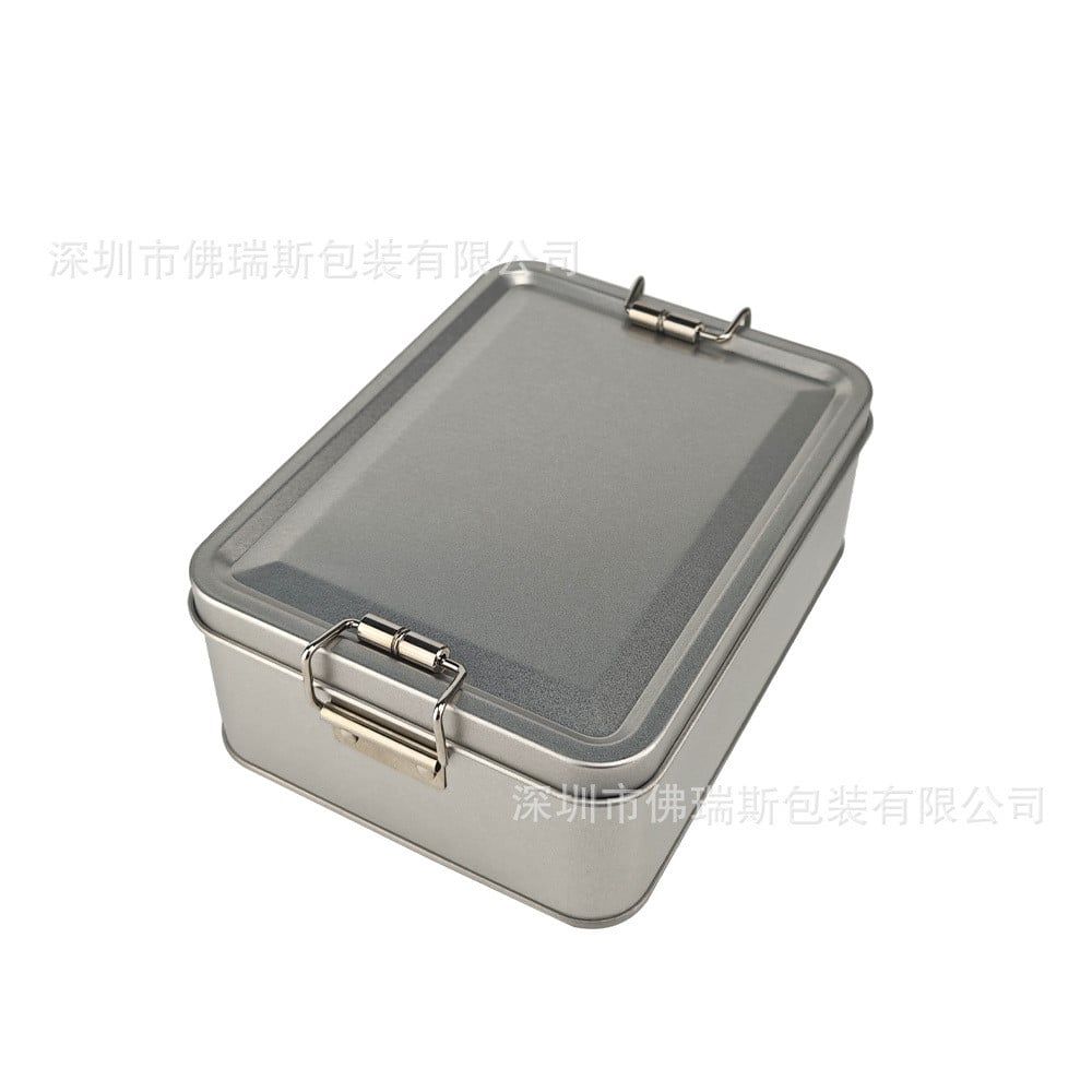  Hộp Quà Mạ Thiếc Hình Vuông Màu Bạc - Hộp Đựng Trái Cây Sấy, Bánh Kẹo, Trà, Thực Phẩm, Có Sẵn Xuất Khẩu [GIAO HÀNG 2-10 NGÀY | SỈ TỪ 2 TRIỆU | CÓ THỂ IN LOGO] 