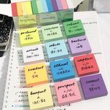  Hộp 12 tệp Giấy Ghi Chú Màu Có Thể Xé Dính - Note Pad Nhiều Màu, Phong Cách Morandi, Văn Phòng Phẩm Học Tập [GIAO HÀNG 2-10 NGÀY | SỈ TỪ 2 TRIỆU | CÓ THỂ IN LOGO] 