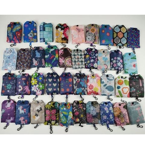  (HÀNG ĐẶT TRƯỚC) 10 Túi Mua Sắm Polyester In Ấn Thân Thiện Môi Trường Gập Lại Được [GIAO HÀNG 2-10 NGÀY | SỈ TỪ 2 TRIỆU | CÓ THỂ IN LOGO] 