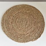  Tấm Lót Bàn Ăn Bằng Cỏ Thủy Sinh Hình Tròn - Đế Lót Cốc, Lót Bát Cách Nhiệt Phong Cách Đồng Quê Nhật Bản, Dệt Thủ Công [GIAO HÀNG 2-10 NGÀY | SỈ TỪ 2 TRIỆU | CÓ THỂ IN LOGO] 