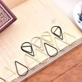  (HÀNG ĐẶT TRƯỚC) Set 100 Kẹp Giấy Hình Giọt Nước Kim Loại Đơn Giản [GIAO HÀNG 2-10 NGÀY | SỈ TỪ 2 TRIỆU | CÓ THỂ IN LOGO] 
