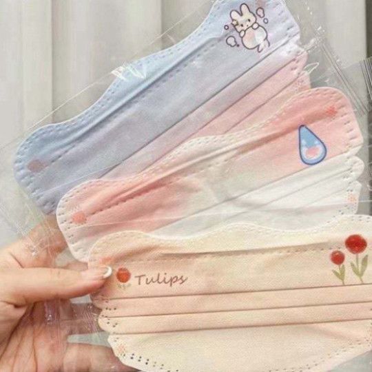  ```Bộ 500 khẩu trang 3D kháng khuẩn thời trang, dày dặn, đa màu sắc an toàn dễ mix đồ PK1387``` 