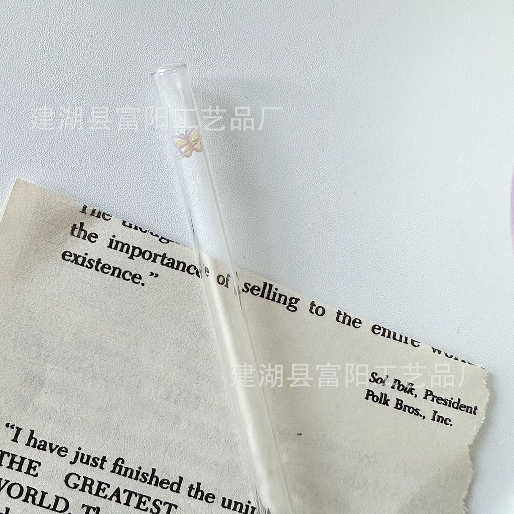  Ống Hút Thủy Tinh Borosilicate In Họa Tiết Nhiều Màu - Ống Hút Dễ Thương Dùng Cho Đồ Uống, Sinh Tố, Trà Sữa, Quà Tặng [GIAO HÀNG 2-10 NGÀY | SỈ TỪ 2 TRIỆU | CÓ THỂ IN LOGO] 