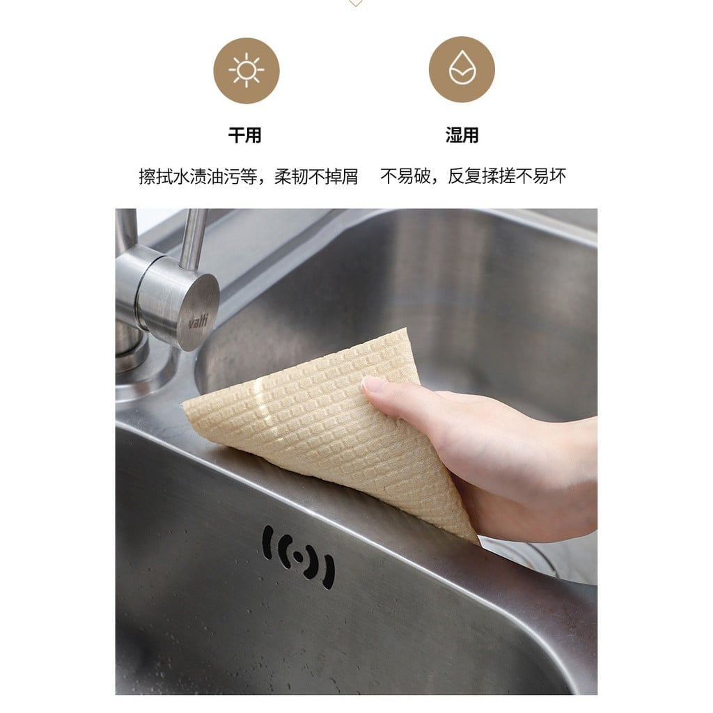  Khăn Lau Bếp Sợi Tre Dùng Một Lần - Vải Không Dệt, Lau Khô & Ướt, Dành Cho Nhà Hàng, Văn Phòng [GIAO HÀNG 2-10 NGÀY | SỈ TỪ 2 TRIỆU | CÓ THỂ IN LOGO] 