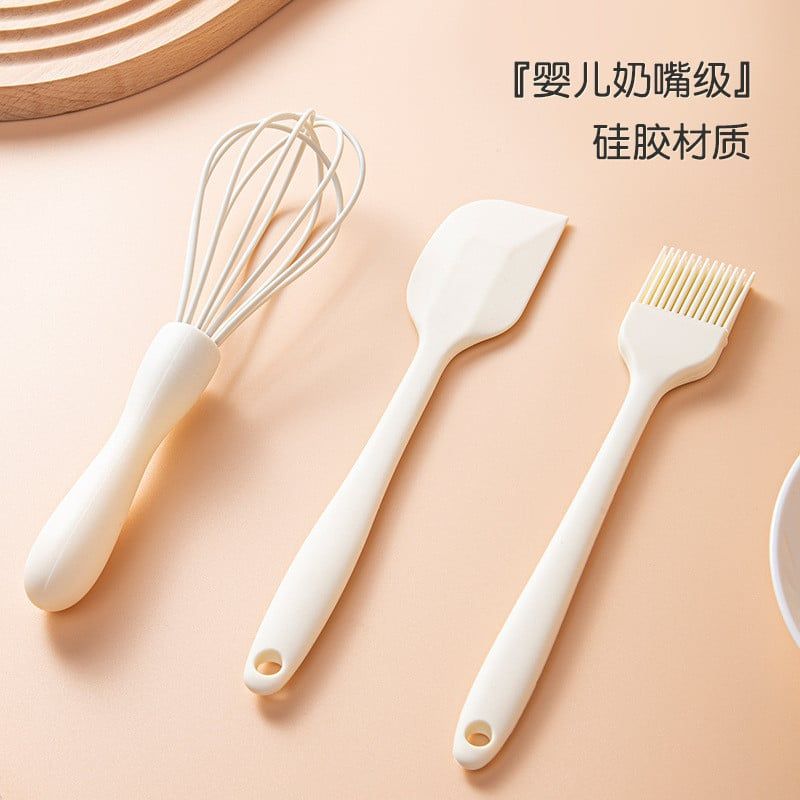  Bộ Dụng Cụ Làm Bánh Silicon: Dao Trét Kem, Cây Vét Bột, Máy Đánh Trứng [GIAO HÀNG 2-10 NGÀY | SỈ TỪ 2 TRIỆU | CÓ THỂ IN LOGO] 