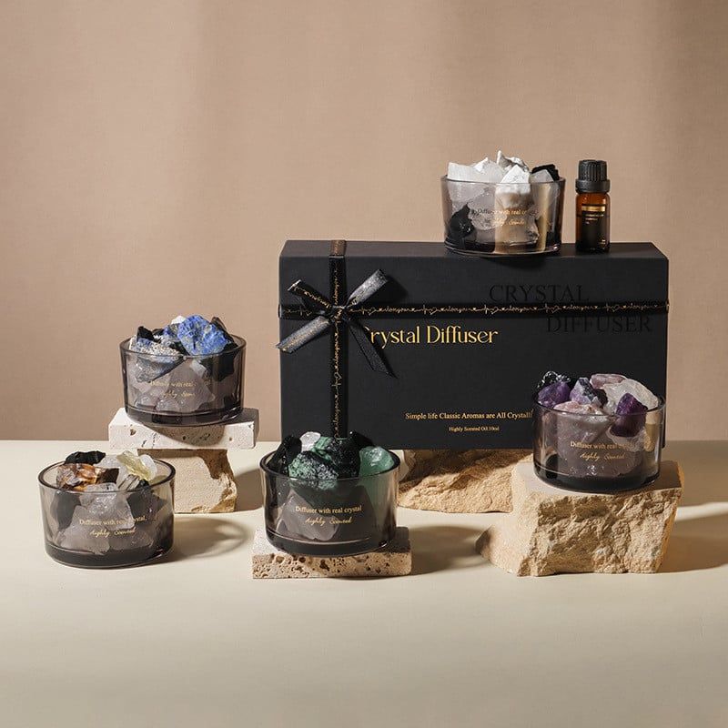 Tinh Dầu Thơm Dạng Khô Cốc Thủy Tinh Đen - Hương Lavender, Lê Anh, Trắng, Hoa Gió Xanh, Dùng Cho Phòng Khách, Phòng Ngủ, Quà Tặng [GIAO HÀNG 2-10 NGÀY | SỈ TỪ 2 TRIỆU | CÓ THỂ IN LOGO] 