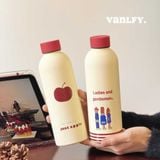  Bình giữ nhiệt kiểu chai rượu vang đỏ, tiện mang theo 