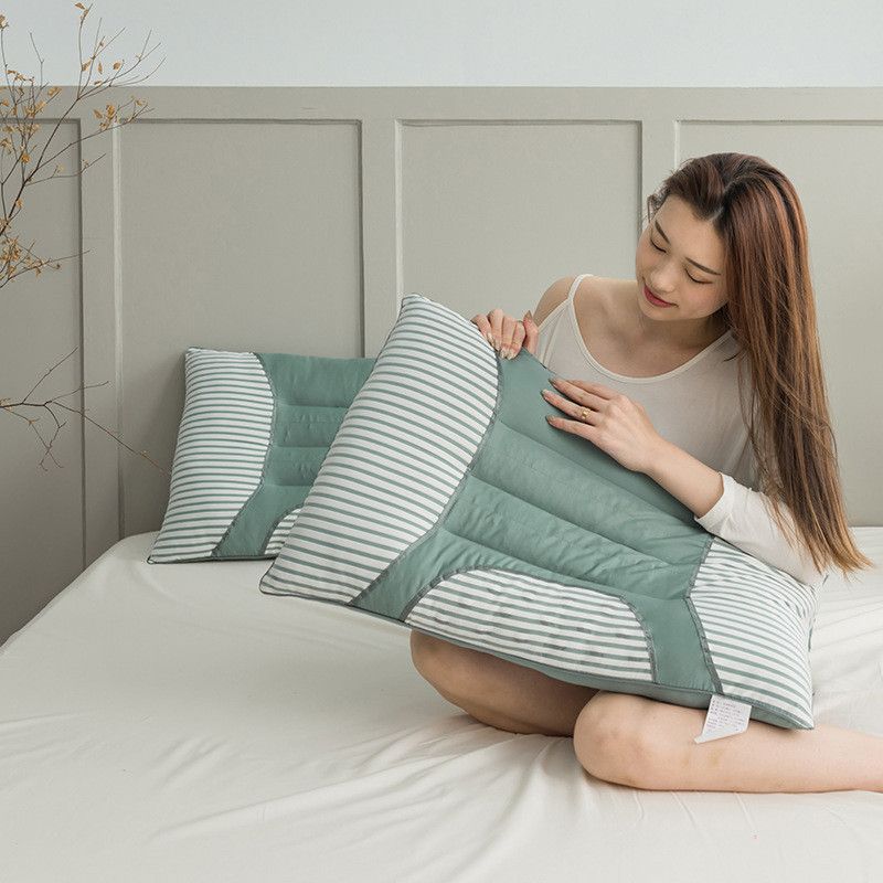  Gối Bảo Vệ Cổ Bông Cotton Satin Cassia - Lõi Gối Nam Châm, Ruột Gối Hạt Dành Cho Người Lớn, Học Sinh Ký Túc Xá [GIAO HÀNG 2-10 NGÀY | SỈ TỪ 2 TRIỆU | CÓ THỂ IN LOGO] 