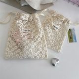  Túi Lưới Rút Dây Thêu Hoa Cúc - Túi Đựng Mỹ Phẩm, Sản Phẩm Chăm Sóc Da, Đồ Lặt Vật Khi Du Lịch [GIAO HÀNG 2-10 NGÀY | SỈ TỪ 2 TRIỆU | CÓ THỂ IN LOGO] 
