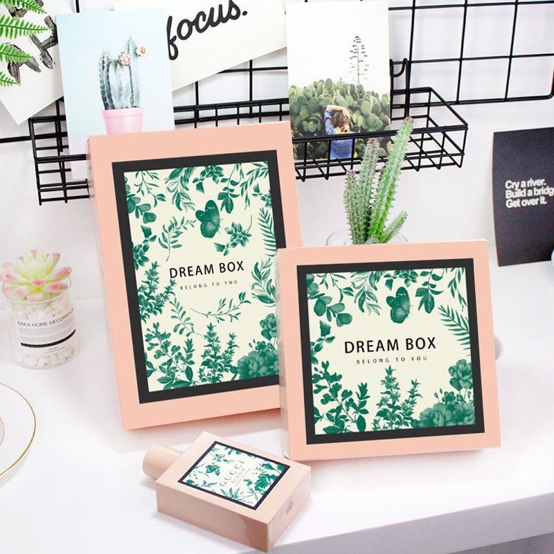  Hộp bánh trung thu màu xanh lá cao cấp hộp quà tặng doanh nghiệp 