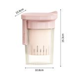  Bộ Lọc Sữa Chua Khô Có Thể Tháo Rời - Cốc Lọc Sữa Chua, Sữa Đậu Nành Cầm Tay Trong Suốt, Kèm Nĩa [GIAO HÀNG 2-10 NGÀY | SỈ TỪ 2 TRIỆU | CÓ THỂ IN LOGO] 