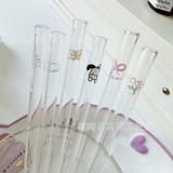 Ống Hút Thủy Tinh Borosilicate In Họa Tiết Nhiều Màu - Ống Hút Dễ Thương Dùng Cho Đồ Uống, Sinh Tố, Trà Sữa, Quà Tặng [GIAO HÀNG 2-10 NGÀY | SỈ TỪ 2 TRIỆU | CÓ THỂ IN LOGO] 