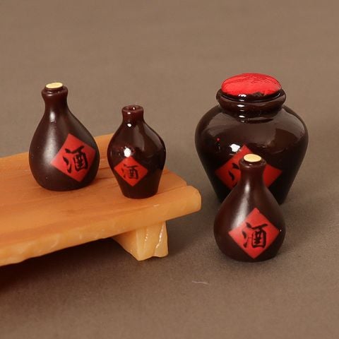  Bộ Đồ Ăn, Rượu, Ly Rượu Thu Nhỏ Bằng Resin - Mô Hình Nhà Búp Bê Dollhouse, Đạo Cụ Chụp Ảnh, Quà Tặng [GIAO HÀNG 2-10 NGÀY | SỈ TỪ 2 TRIỆU | CÓ THỂ IN LOGO] 