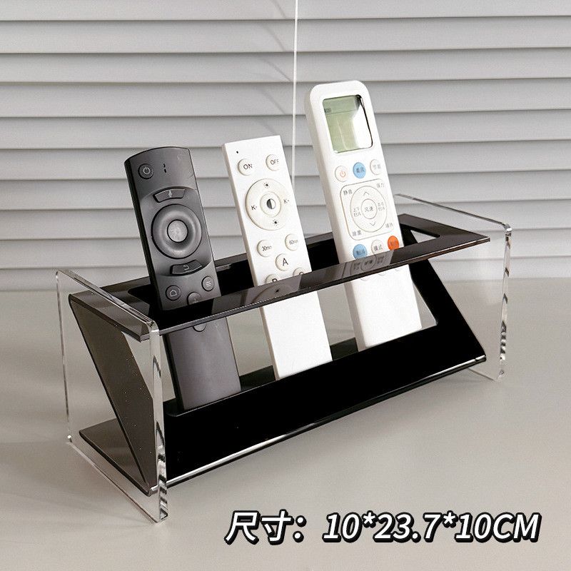  Kệ Để Bàn Acrylic Hình Chữ Nhật Màu Đen Trong - Giá Đựng Đồ Trang Trí Phòng Khách, Bàn Trà, Tivi [GIAO HÀNG 2-10 NGÀY | SỈ TỪ 2 TRIỆU | CÓ THỂ IN LOGO] 