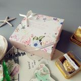  Hộp đóng gói kẹo hạnh nhân hộp quà năm mới sáng tạo hộp bánh bông tuyết bánh quy 
