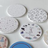  Lót Ly Gốm Sứ Hình Thú, Ngôi Sao Vẽ Tay - Đế Lót Cốc Cách Nhiệt Chống Trơn, Trang Trí Bàn Tiệc, Quán Café [GIAO HÀNG 2-10 NGÀY | SỈ TỪ 2 TRIỆU | CÓ THỂ IN LOGO] 