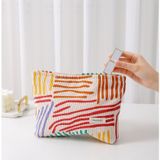  Túi mỹ phẩm nhung hoa cao cấp dung tích lớn đựng cọ trang điểm son môi cho shop 