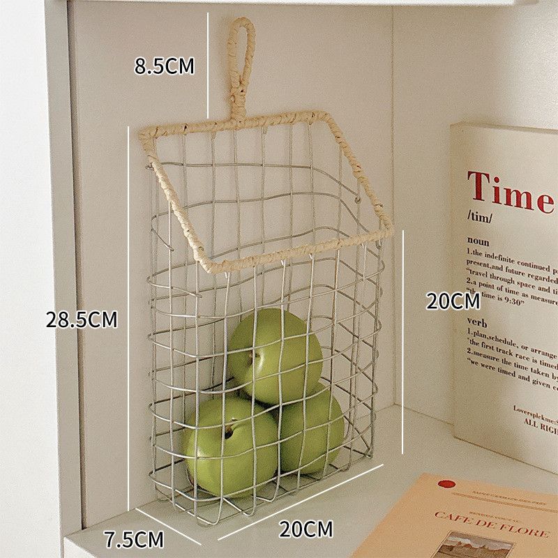  Giỏ Treo Tường Bằng Sắt Đan Đựng Đồ Nhà Bếp - Gia Dụng, Treo Đồ Tiện Lợi [GIAO HÀNG 2-10 NGÀY | SỈ TỪ 2 TRIỆU | CÓ THỂ IN LOGO] 