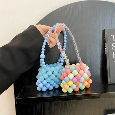  Túi xách mini Classy xách tay kết bằng hạt nhựa nhiều màu nổi bật dành cho nữ T1180 