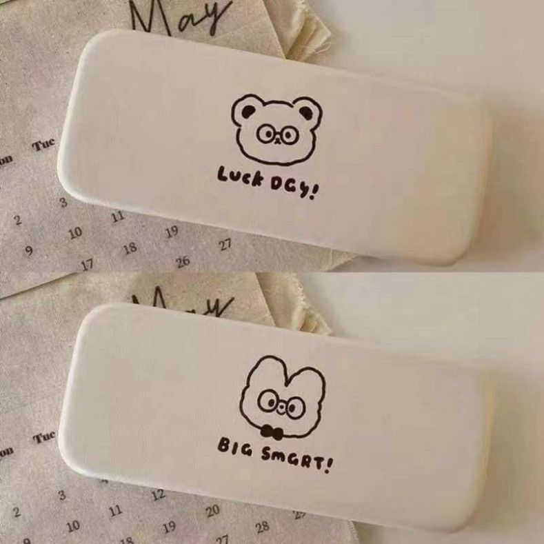  10 Hộp Đựng Kính Hoạt Hình Dòng Gấu Kem [GIAO HÀNG 2-10 NGÀY | SỈ TỪ 2 TRIỆU | CÓ THỂ IN LOGO] 