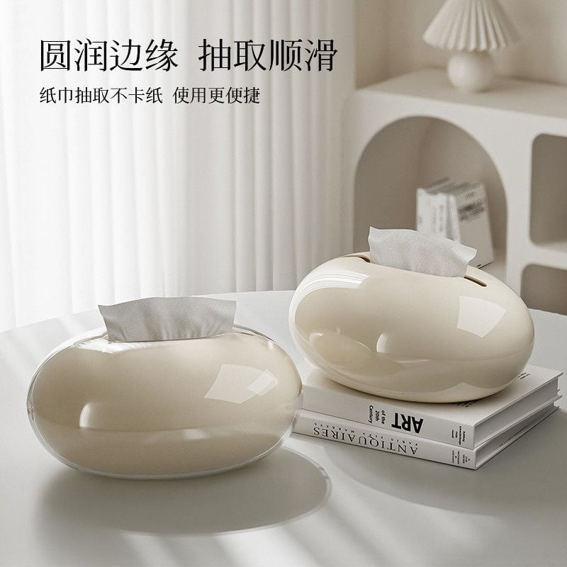  Hộp Giấy Hình Giọt Nước Màu Kem, Trắng, Đen - Hộp Rút Giấy Để Bàn Cao Cấp, Sang Trọng, Phụ Kiện Trang Trí Phòng Khách, Bàn Trà [GIAO HÀNG 2-10 NGÀY | SỈ TỪ 2 TRIỆU | CÓ THỂ IN LOGO] 
