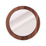  Gương Trang Điểm Cầm Tay Gỗ Óc Chó Hình Tròn - Gương Bỏ Túi Mini Một Mặt, Nhỏ Gọn, Dễ Mang Theo [GIAO HÀNG 2-10 NGÀY | SỈ TỪ 2 TRIỆU | CÓ THỂ IN LOGO] 