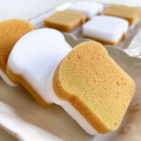  Miếng Bọt Biển Kokubo Nhập Khẩu Nhật Bản - Khăn Lau Bát Đĩa, Cọ Rửa Bát Hình Bánh Mì [GIAO HÀNG 2-10 NGÀY | SỈ TỪ 2 TRIỆU | CÓ THỂ IN LOGO] 
