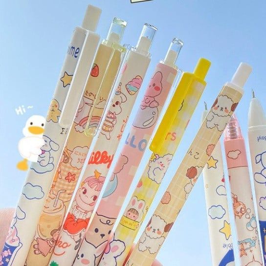  Bộ 6 bút mực đen ngòi 0.5mm Classy - Lựa chọn ngộ nghĩnh cho học sinh, sinh viên, và nhân viên! 