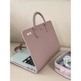  Túi Đựng Laptop Bằng PU Màu Hồng - Bao Da Bảo Vệ Máy Tính Xách Tay Nhiều Kích Cỡ, Phong Cách Nữ Tính [GIAO HÀNG 2-10 NGÀY | SỈ TỪ 2 TRIỆU | CÓ THỂ IN LOGO] 