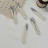  Kéo Cắt Chỉ Mini Đầu Nhọn Inox - Bộ 10 Cái Thêu Chữ Thập Dễ Sử Dụng, Có Nắp Bảo Quản 