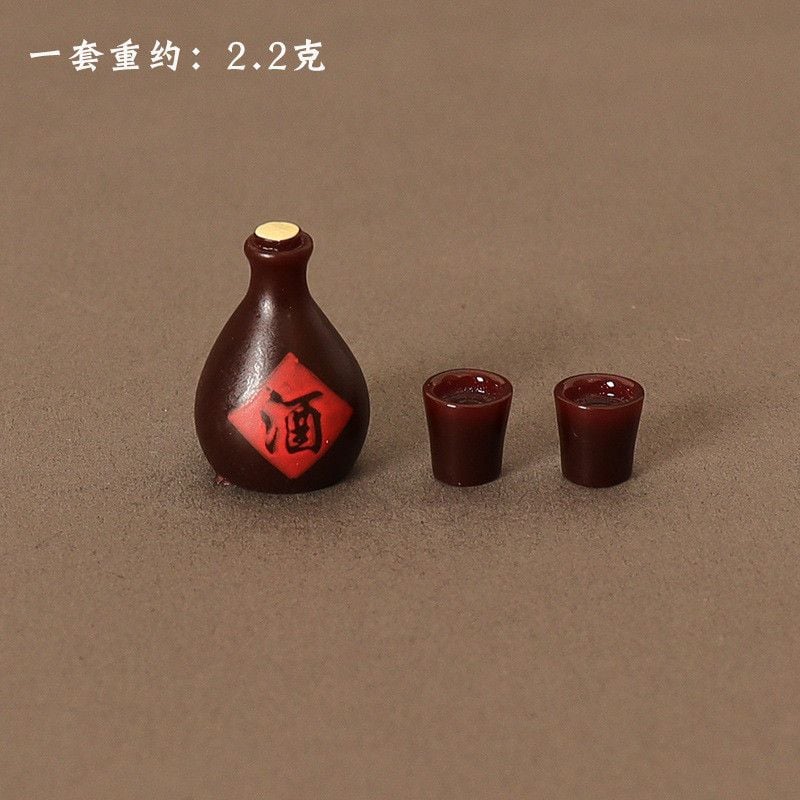  Bộ Đồ Ăn, Rượu, Ly Rượu Thu Nhỏ Bằng Resin - Mô Hình Nhà Búp Bê Dollhouse, Đạo Cụ Chụp Ảnh, Quà Tặng [GIAO HÀNG 2-10 NGÀY | SỈ TỪ 2 TRIỆU | CÓ THỂ IN LOGO] 