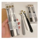  支装~日系简约牙刷宽头细毛成人家用家庭装情侣旅行便携软毛牙刷 