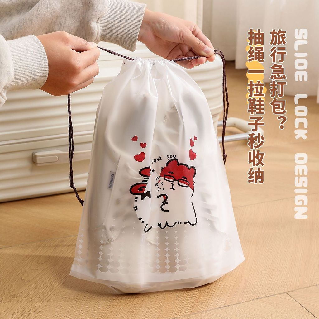  Túi Lưu Trữ Du Lịch Họa Tiết Dễ Thương - Túi Đựng Quần Áo, Đồ Lót, Hành Lý, Có Khóa Kéo/Rút Dây, Bản Quyền [GIAO HÀNG 2-10 NGÀY | SỈ TỪ 2 TRIỆU | CÓ THỂ IN LOGO] 