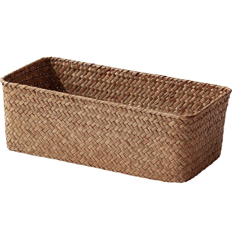  Giỏ Đựng Đồ Đan Mây Màu Vàng - Hộp Đựng Cỏ Biển Để Bàn Đa Năng, Trang Trí Phòng Khách, Nhà Bếp, Phong Cách Nhiệt Đới [GIAO HÀNG 2-10 NGÀY | SỈ TỪ 2 TRIỆU | CÓ THỂ IN LOGO] 