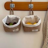  Giỏ Treo Tường Bằng Cotton Lanh Hình Mèo - Túi Đựng Gừng, Tỏi, Rau Củ Nhà Bếp, Đa Năng Để Bàn [GIAO HÀNG 2-10 NGÀY | SỈ TỪ 2 TRIỆU | CÓ THỂ IN LOGO] 