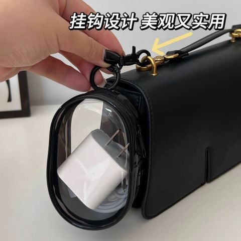 Bộ 10 dây cáp sạc & lưu trữ trong suốt kèm hộp đựng tai nghe di động (Hàng đặt trước) [GIAO HÀNG 2-10 NGÀY | SỈ TỪ 2 TRIỆU | CÓ THỂ IN LOGO] 