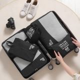  Bộ 6 Túi Đựng Du Lịch Phân Loại Quần Áo - Túi Xếp Đồ Gọn Gàng Tiện Lợi Khi Đi Du Lịch, Công Tác [GIAO HÀNG 2-10 NGÀY | SỈ TỪ 2 TRIỆU | CÓ THỂ IN LOGO] 