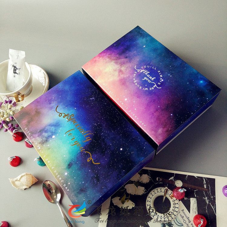  (HÀNG ĐẶT TRƯỚC) 10 Hộp Quà Blue Starry Sky Đựng Kẹo Hạnh Nhân, Bánh Bông Tuyết [GIAO HÀNG 2-10 NGÀY | SỈ TỪ 2 TRIỆU | CÓ THỂ IN LOGO] 