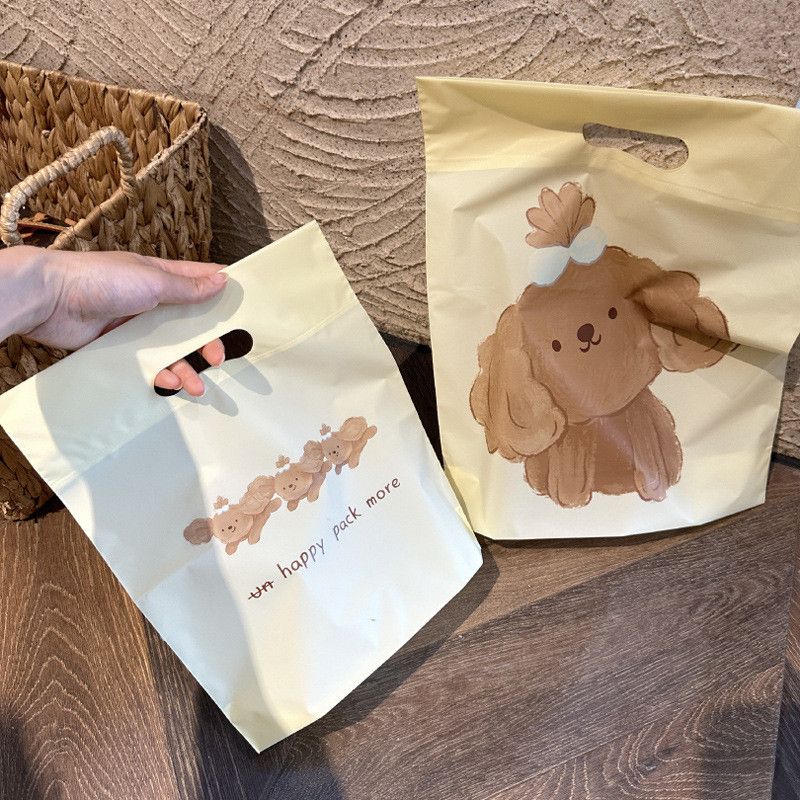  Túi tote Pudin Dog frosted – Túi đục lỗ màu vàng kem, cỡ nhỏ dày dặn đựng trang sức, đồ lót, mỹ phẩm [GIAO HÀNG 2-10 NGÀY | SỈ TỪ 2 TRIỆU | CÓ THỂ IN LOGO] 