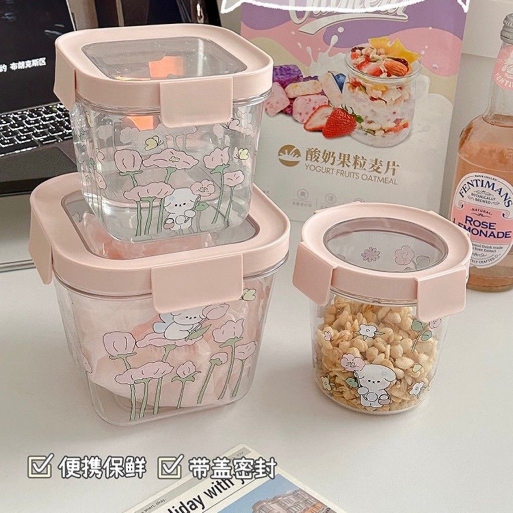  Bộ 3 Hộp Cơm Nhựa Hình Thú Cưng Màu Hồng, Xanh - Bát Đựng Trái Cây, Đồ Ăn Vặt Có Nắp Kín, Dễ Thương, Cầm Tay [GIAO HÀNG 2-10 NGÀY | SỈ TỪ 2 TRIỆU | CÓ THỂ IN LOGO] 