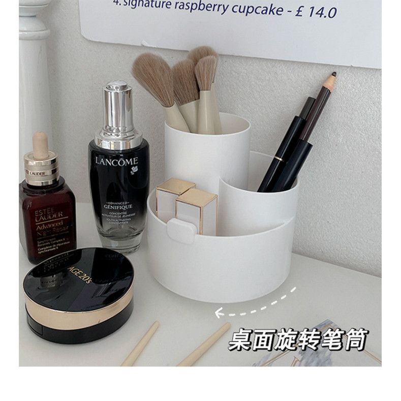  Hộp đựng mỹ phẩm xoay giải pháp lưu trữ độc đáo cho bàn chải và son 