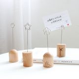  Giá Đỡ Ghi Chú Gỗ Nhật Bản - Bộ 5 Kẹp Tin Nhắn Sáng Tạo, Phong Cách Sang Trọng! 
