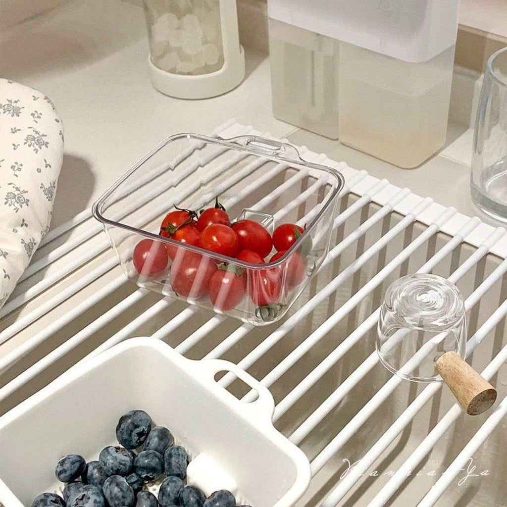  Giỏ Thoát Nước 2 Lớp Mini Bằng Nhựa - Rổ Rửa Trái Cây, Rau Củ, Vo Gạo Đa Năng Cho Nhà Bếp [GIAO HÀNG 2-10 NGÀY | SỈ TỪ 2 TRIỆU | CÓ THỂ IN LOGO] 