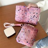  Túi Đựng Mỹ Phẩm Bằng Len Màu Hồng - Túi Xách Tay Đa Năng Đựng Đồ Chăm Sóc Da, Phụ Kiện Du Lịch Ngọt Ngào [GIAO HÀNG 2-10 NGÀY | SỈ TỪ 2 TRIỆU | CÓ THỂ IN LOGO] 