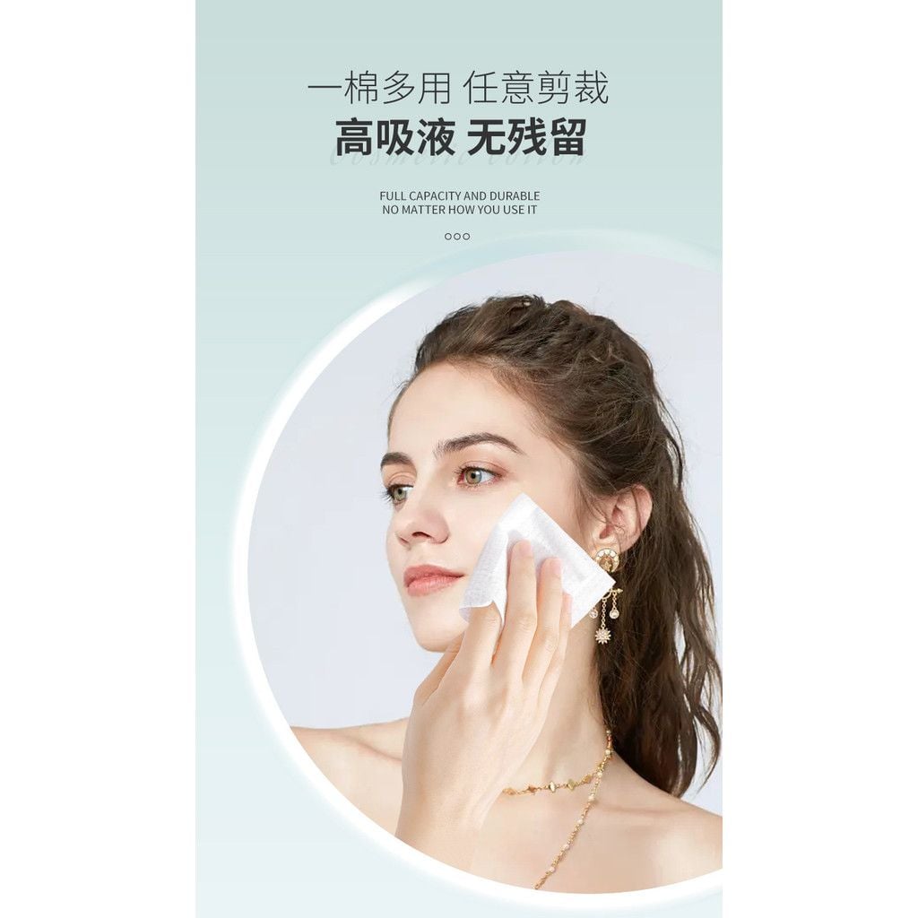  Miếng Bông Tẩy Trang Dưỡng Ẩm Làm Sạch Da Nhẹ Nhàng [GIAO HÀNG 2-10 NGÀY | SỈ TỪ 2 TRIỆU | CÓ THỂ IN LOGO] 
