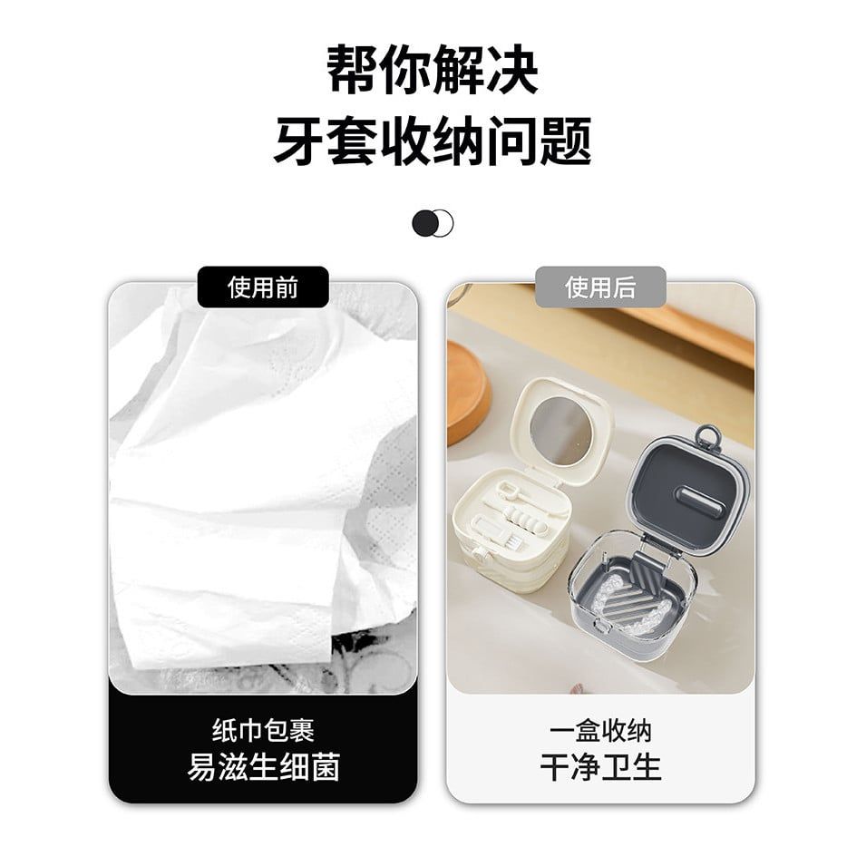  Hộp Niềng Răng Hai Lớp Trong Suốt Đựng Và Vệ Sinh Niềng Răng [GIAO HÀNG 2-10 NGÀY | SỈ TỪ 2 TRIỆU | CÓ THỂ IN LOGO] 