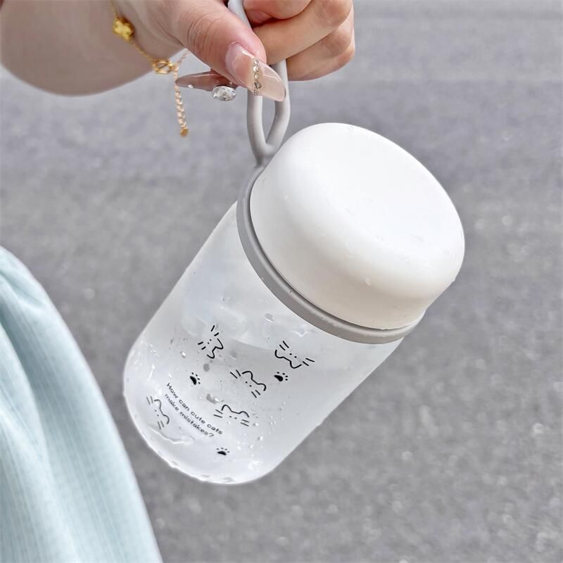  Cốc nước nữ tính thiết kế đơn giản, cốc uống nước tiện lợi 